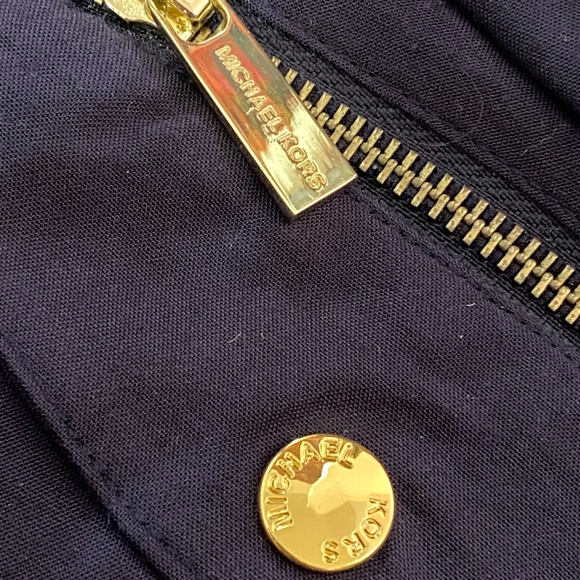 Michael Kors navy blue rayon lightweight zippered jogger pant. Sz.8 - Picture 13 of 15